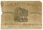 Man of Kent Temperance Hotel [advertising card]